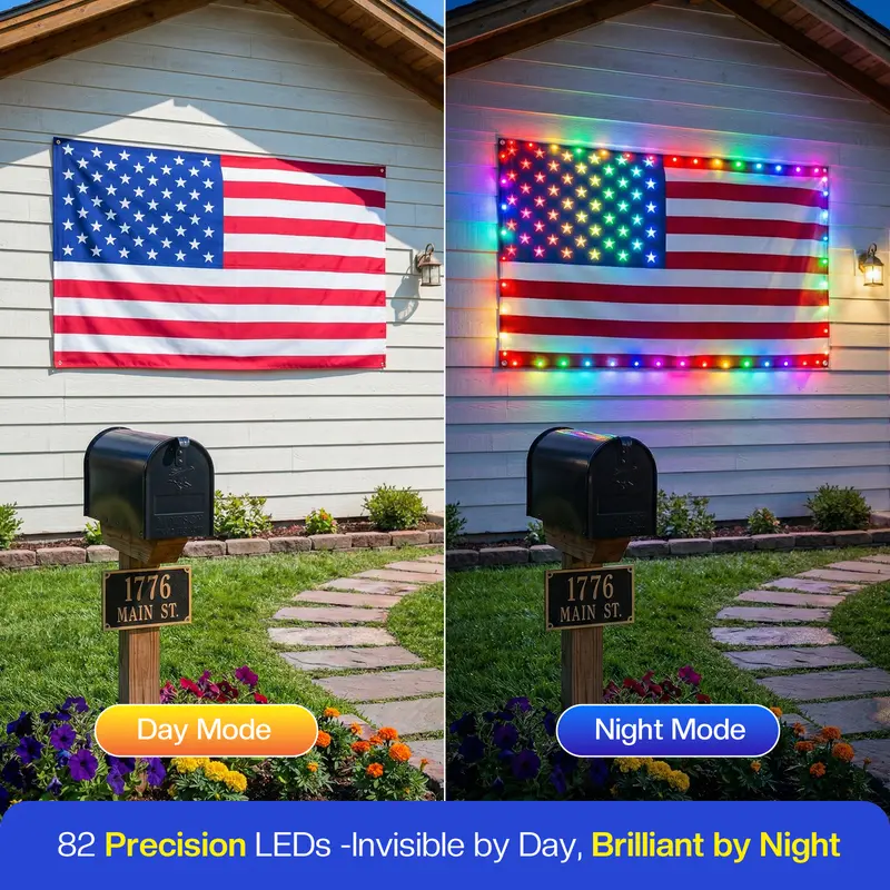 FreedomGlow™ Smart Flag Light Pro – 3x5FT RGB Edition