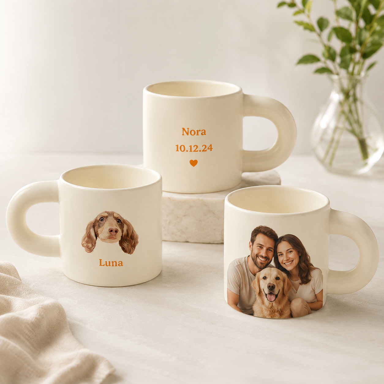 Custom Photo Mug – Personalized Name & Special Date Gift