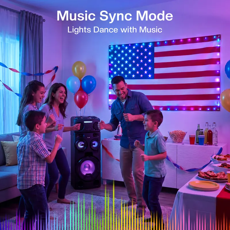 FreedomGlow™ Smart Flag Light Pro – 3x5FT RGB Edition