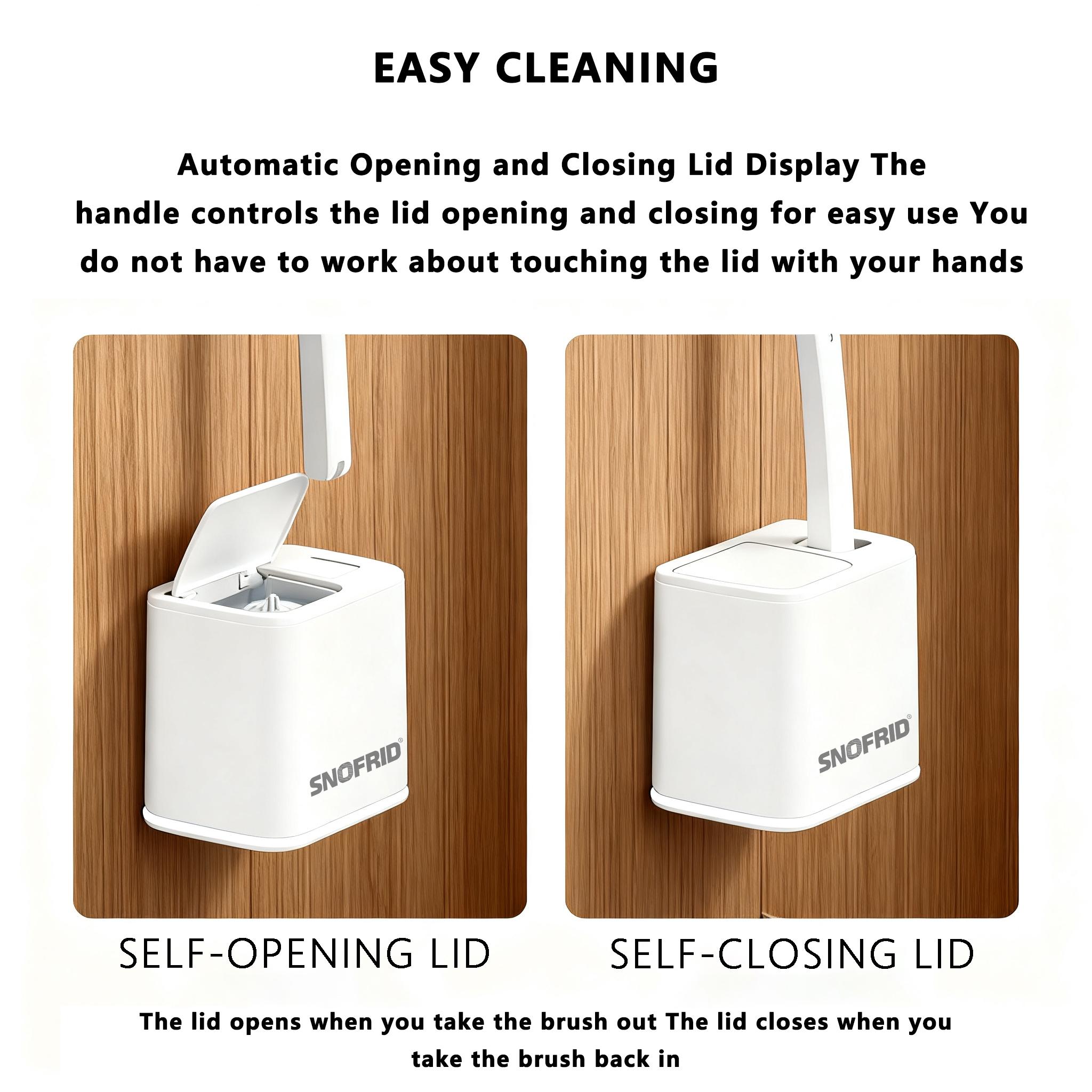 Snofrid Disposable Toilet Brush, Toilet Bowl Wand Holder Set with 24PCS Cleaner Refills, Bathroom Cleaning System for Sink Bathtub Drain Wash Basin Urinal,Wall-Mount Scrubbing Toilet Brush Bathroom Cleaning Kit Snofrid Disposable Toilet Brush, Toilet Bowl Wand Holder Set with 24PCS Cleaner Refills, Bathroom Cleaning System for Sink Bathtub Drain Wash Basin Urinal,Wall-Mount Scrubbing Toilet Brush Bathroom Cleaning Kit