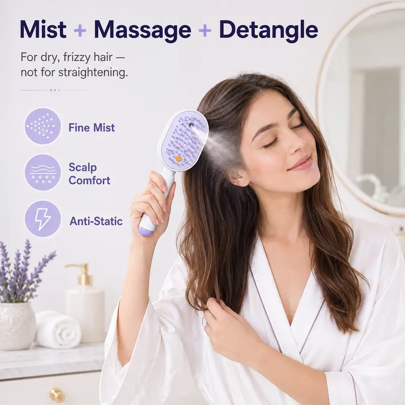 Electric Spray Air Cushion Massage Comb