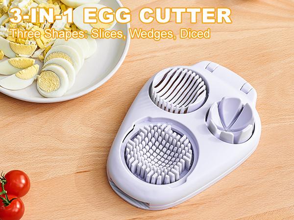 3-in-1 Multifunctional Egg Slicer, Stainless Steel Egg Cutter for Boiled Eggs, Century Eggs, Strawberry and Soft Fruits, Easy Egg Slicer Chopper for Salads, Bento and Kitchen Prep#SummerWins #DealsForYouDays#midyearsale 3-in-1 Multifunctional Egg Slicer, Stainless Steel Egg Cutter for Boiled Eggs, Century Eggs, Strawberry and Soft Fruits, Easy Egg Slicer Chopper for Salads, Bento and Kitchen Prep#SummerWins #DealsForYouDays#midyearsale