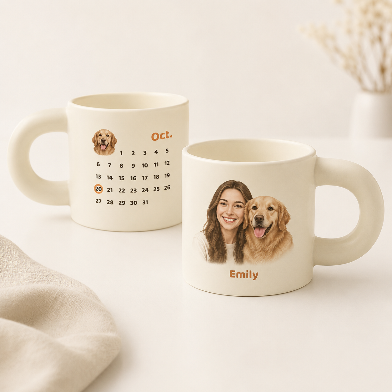 Custom Photo Mug – Personalized Name & Special Date Gift