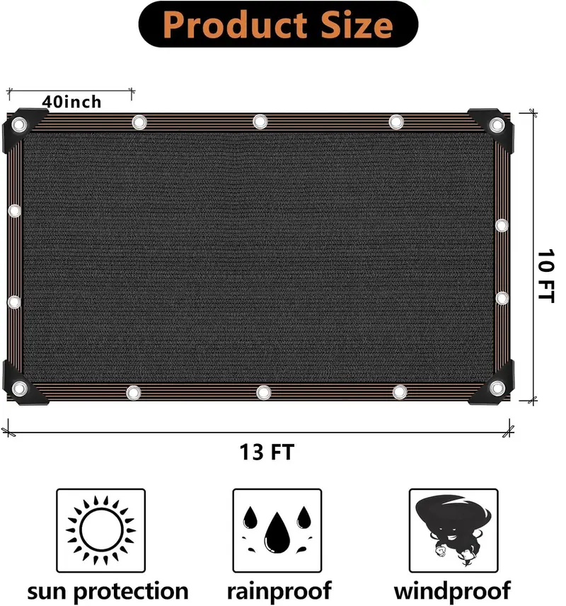 EverShade 90% Blackout Outdoor Canopy Cloth for Patios, Camping & Backyard Comfort