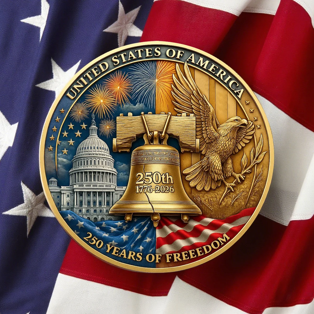 Mtervodesign Celebrate the Legacy - Commemorative 250th Anniversary U.S. Coins