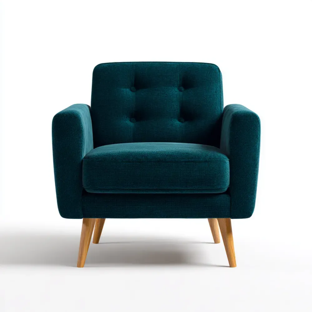 アームチェア 布製 85x75x80 cm – ダークティール