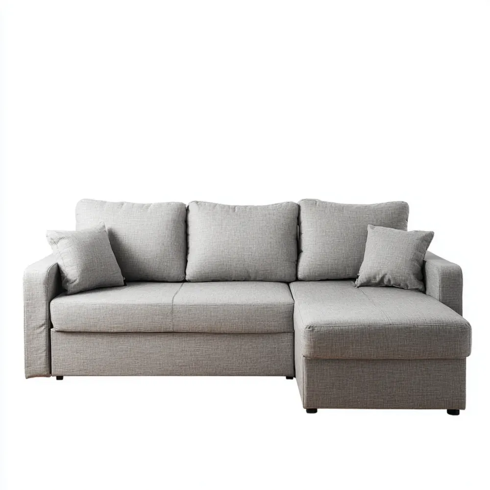 コーナーソファ ファブリック 200x140x85 cm – グレー