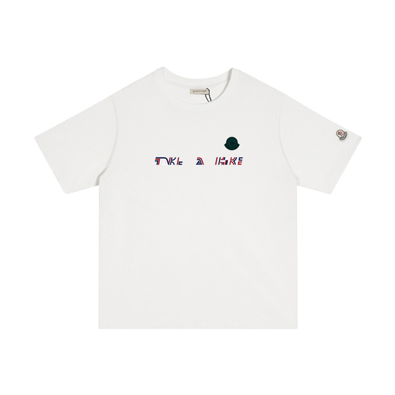 MONCLER シンプルでスタイリッシュなコットンTシャツ