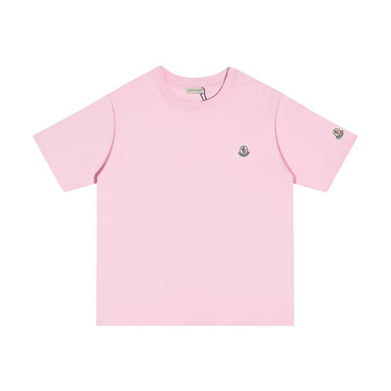 MONCLER クラシックな刺繍ロゴ入りコットンTシャツ