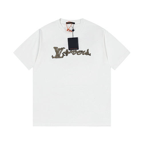 LOUIS VUITTON 刺繍入りレタークルーネックTシャツ