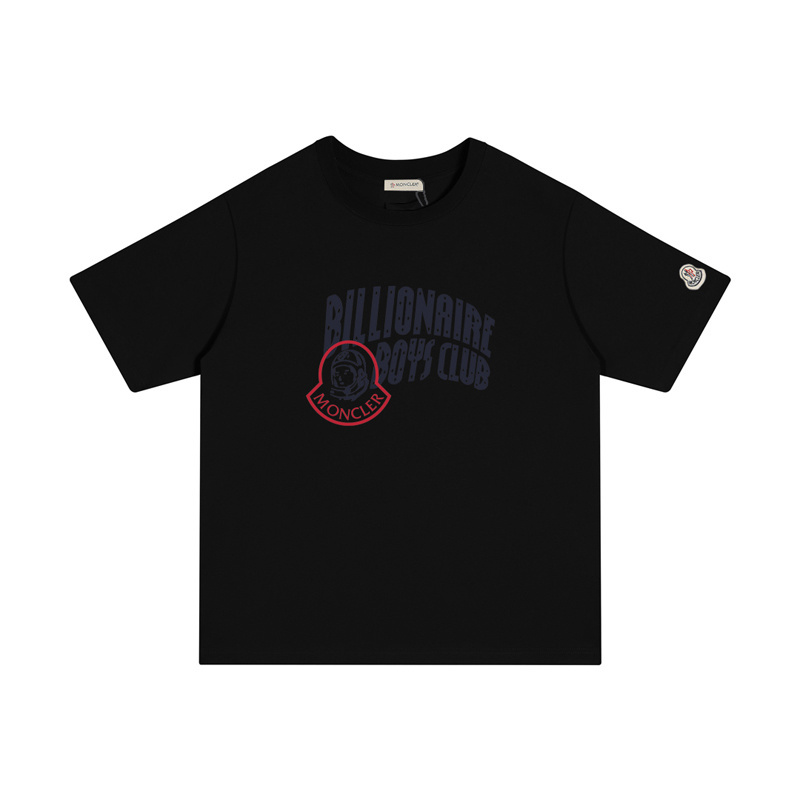 MONCLER ファッショナブルでカジュアルなプリントコットンTシャツ