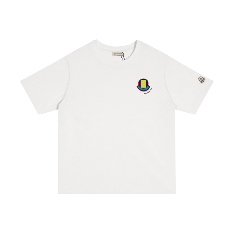 MONCLER カラフルなプリントのコットンTシャツ