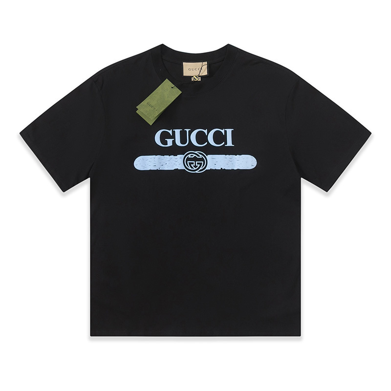 GUCCI レタープリント入りコットンTシャツ
