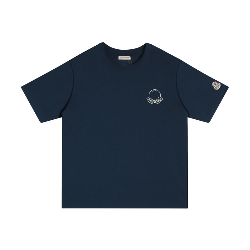 MONCLER 胸にロゴプリントが入ったコットンTシャツ