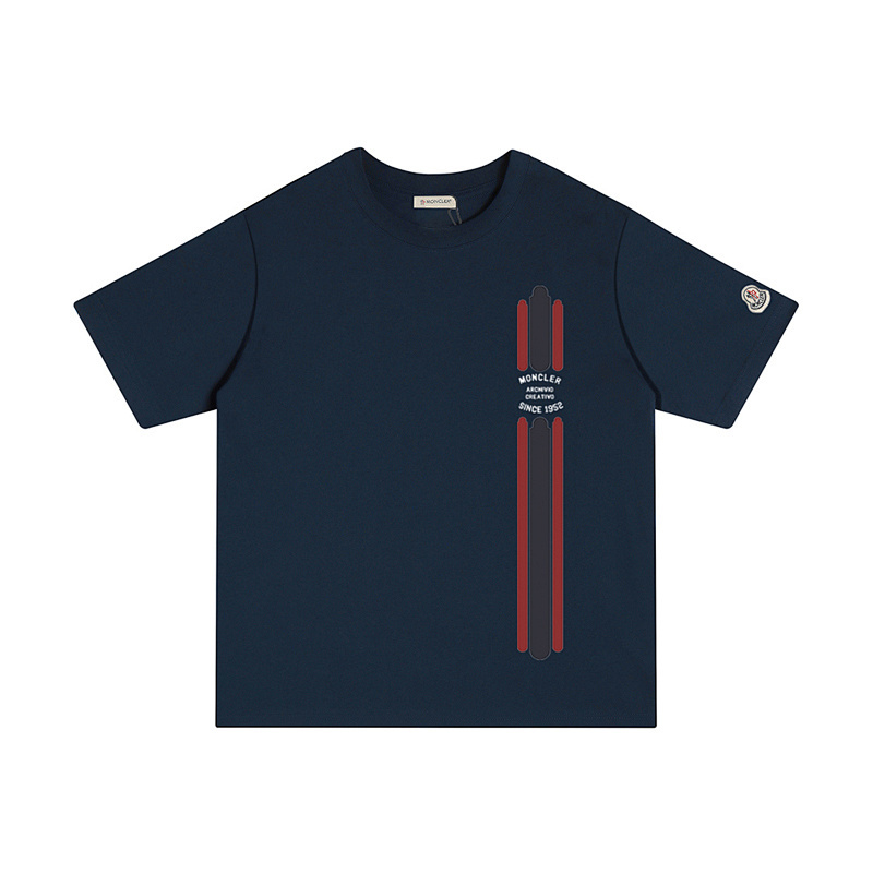 MONCLER カジュアルでスタイリッシュなコットンTシャツ