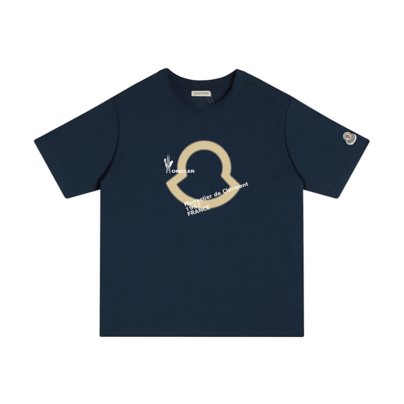 MONCLER シンプルなプリントのコットンTシャツ