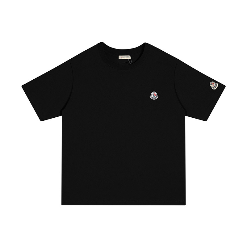 MONCLER クラシックな刺繍ロゴ入りコットンTシャツ