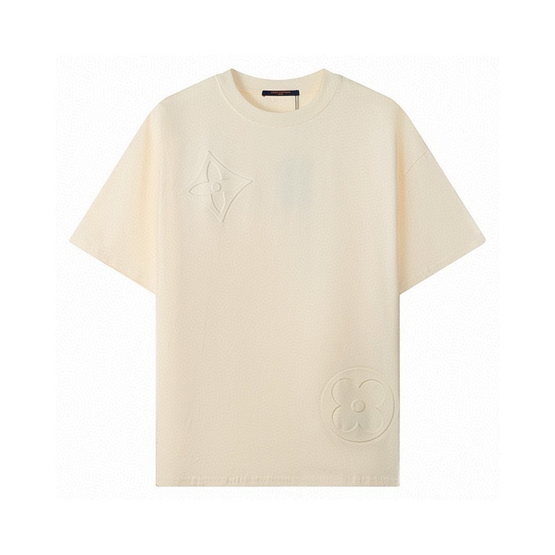 LOUIS VUITTON シンプルでスタイリッシュなクルーネックTシャツ