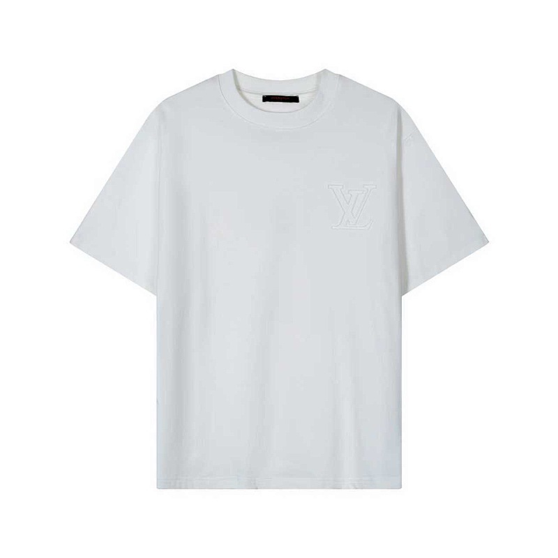 LOUIS VUITTON シンプルなプリントのクルーネックTシャツ