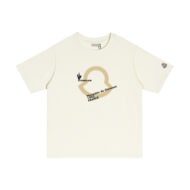 MONCLER シンプルなプリントのコットンTシャツ