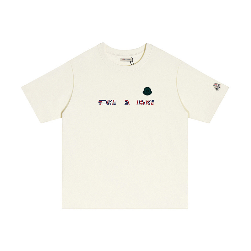 MONCLER シンプルでスタイリッシュなコットンTシャツ