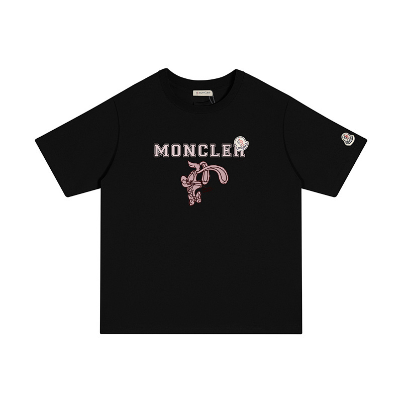 MONCLER シンプルでカジュアルなプリントコットンTシャツ