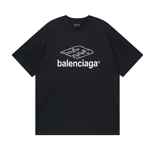 Balenciaga26SS BB ロゴ ランウェイモデル プリント半袖 T シャツ
