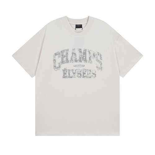 Balenciaga26SS CHAMPS カラーリリースプリント 半袖 T シャツ