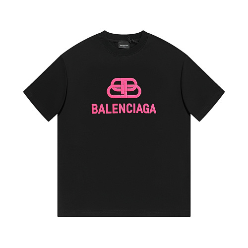 Balenciaga26SS定番 ドロップショルダー ミディアムルーズ 半袖 T シャツ