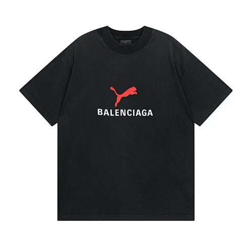 Balenciaga26SS バレンシアガ×プーマ コラボレーション プリント半袖Tシャツ