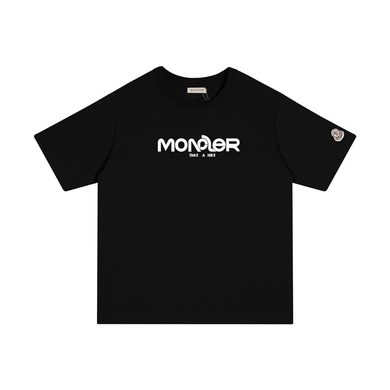 MONCLER シンプルなプリントのコットンTシャツ