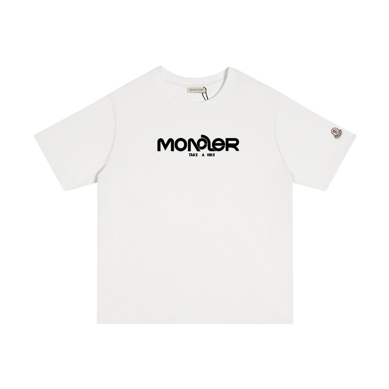 MONCLER シンプルなプリントのコットンTシャツ