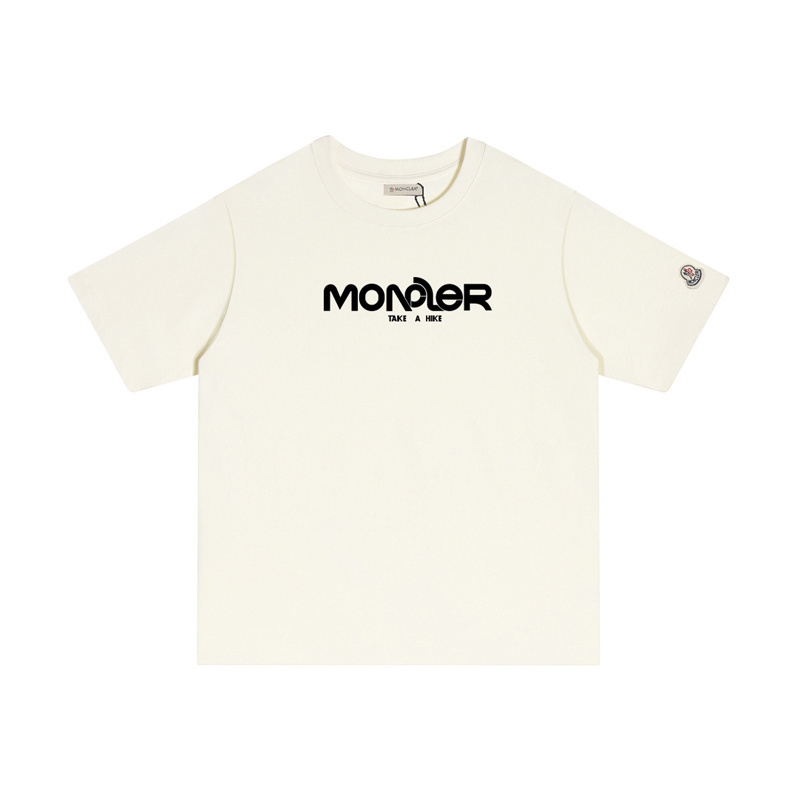 MONCLER シンプルなプリントのコットンTシャツ