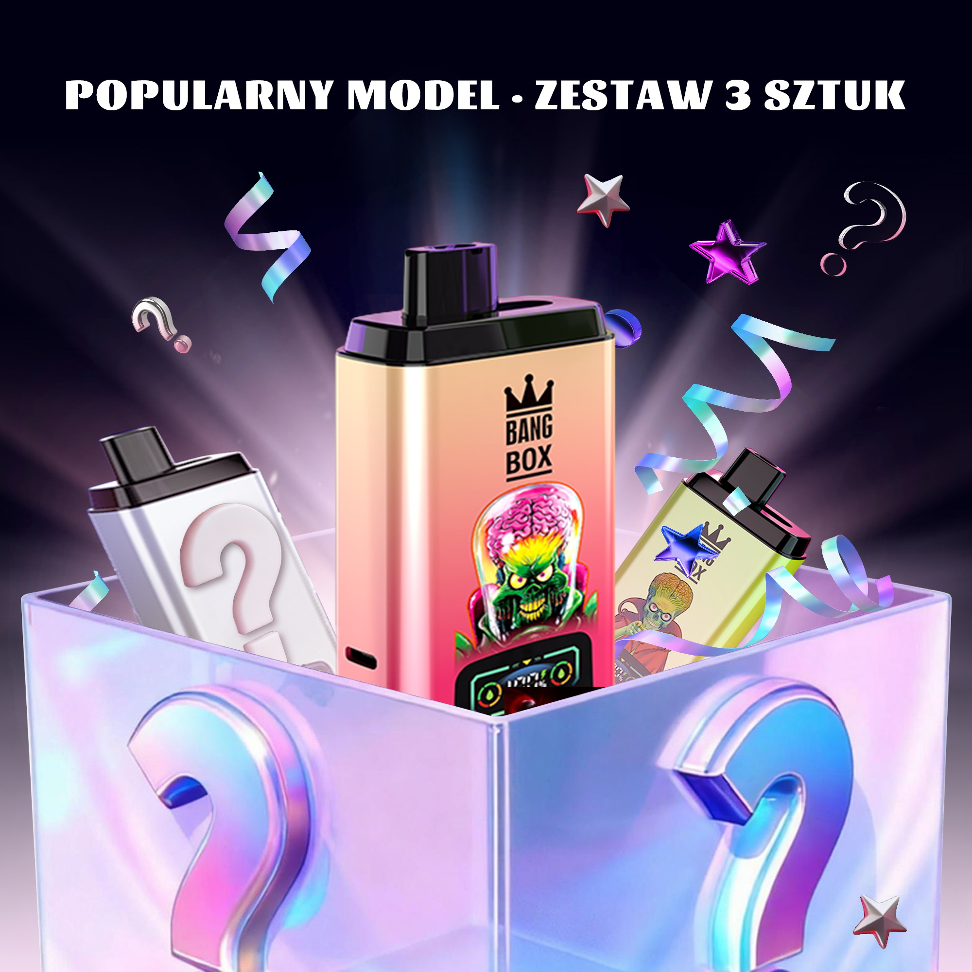 🎁3x niespodzianka - BANG BOX 50000 Puffs Double Flavor Disposable Vape