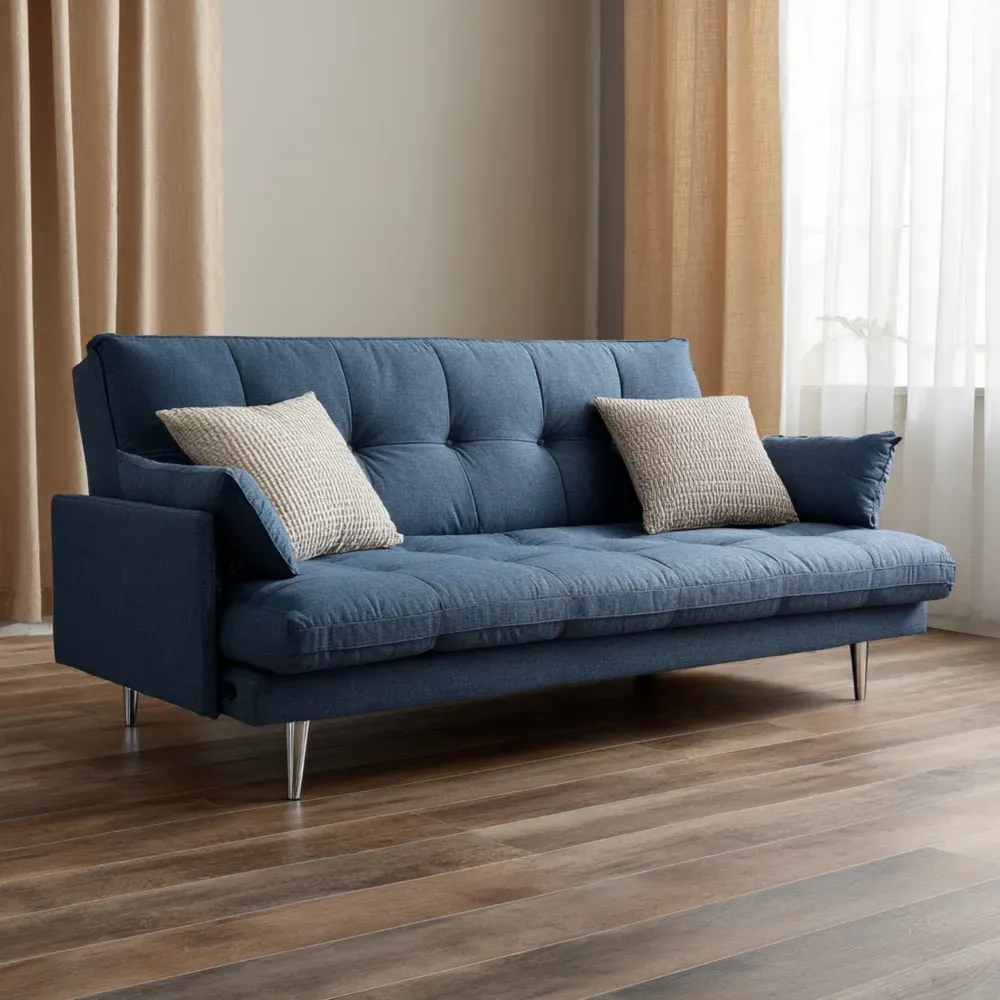 ソファセット ファブリック 180x80x85 cm – ブルー – モダンデザイン