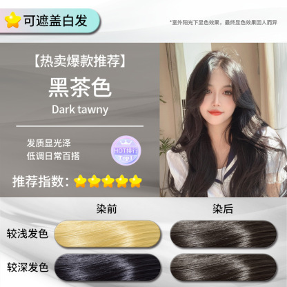 【สูตรธรรมชาติ ปลอดภัย】 น้ำยาปิดผมหงอกสารสกัดพืชธรรมชาติ ชนิดน้ำเดี่ยว