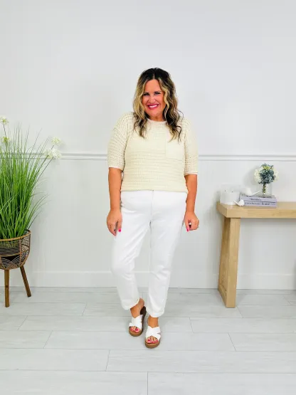 (Pack of 2) Judy Blue Perfect Match White Double Cuff Boyfriend Jeans in Reg/Curvy