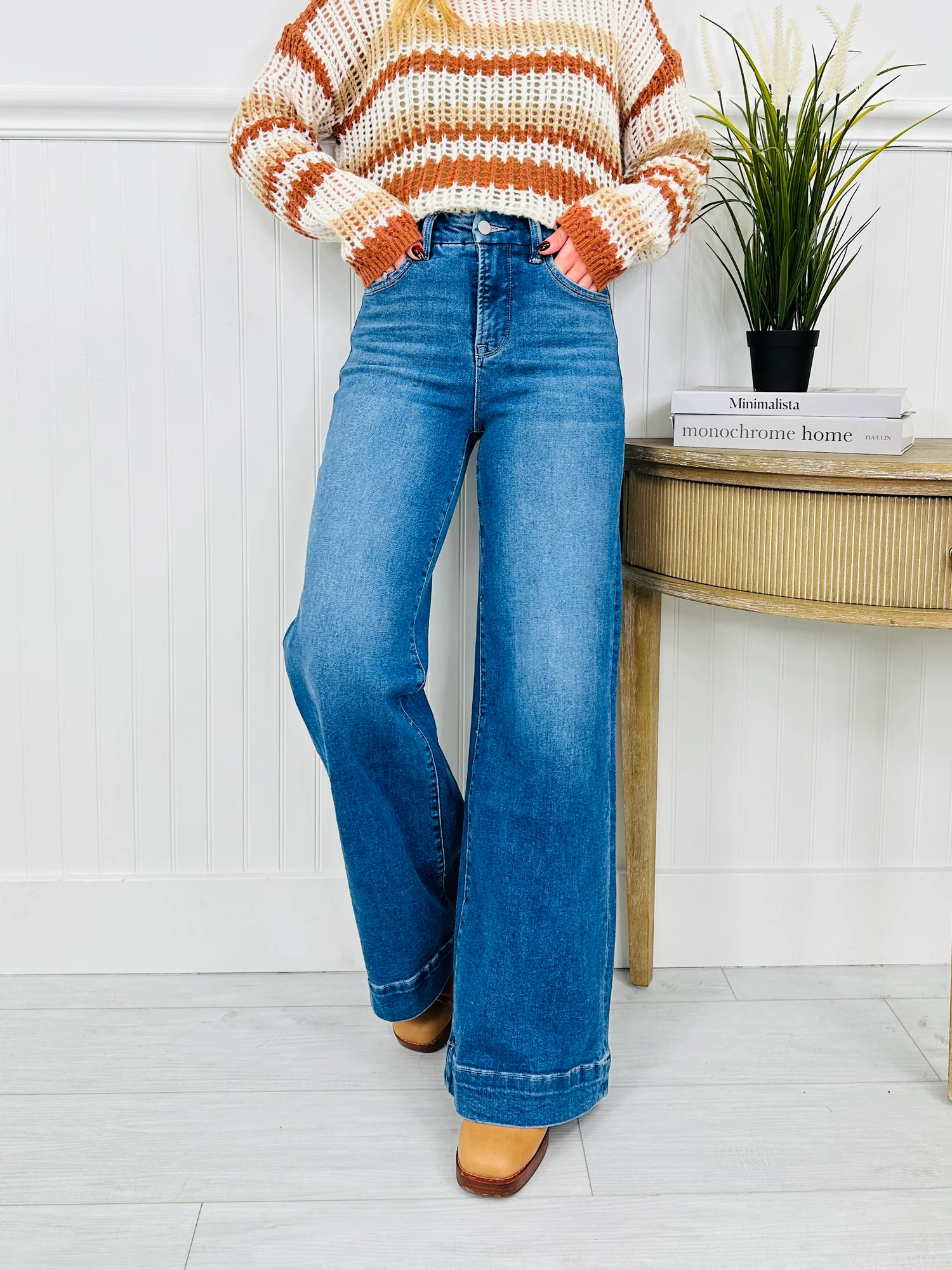 (Pack of 2) Ready to Roll Retro Wide Leg Jeans in Three Inseams