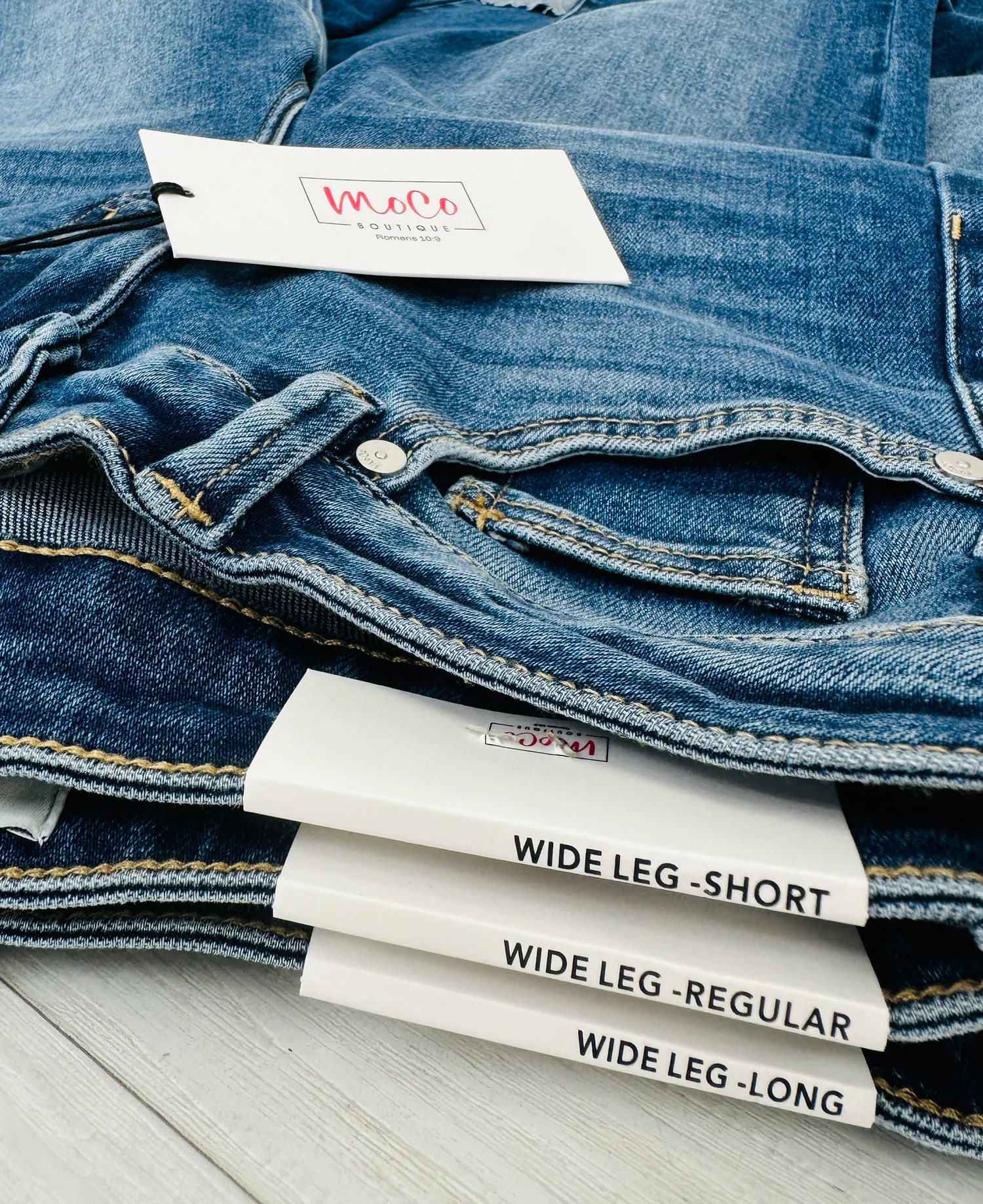 (Pack of 2) Made For Me Tummy Control Wide Leg Cuffed Jeans in Multiple Inseams