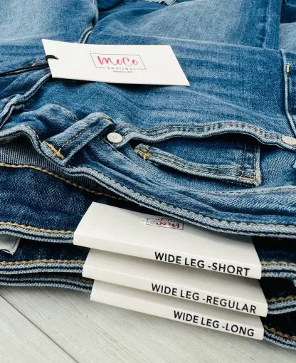 (Pack of 2) Made For Me Tummy Control Wide Leg Cuffed Jeans in Multiple Inseams