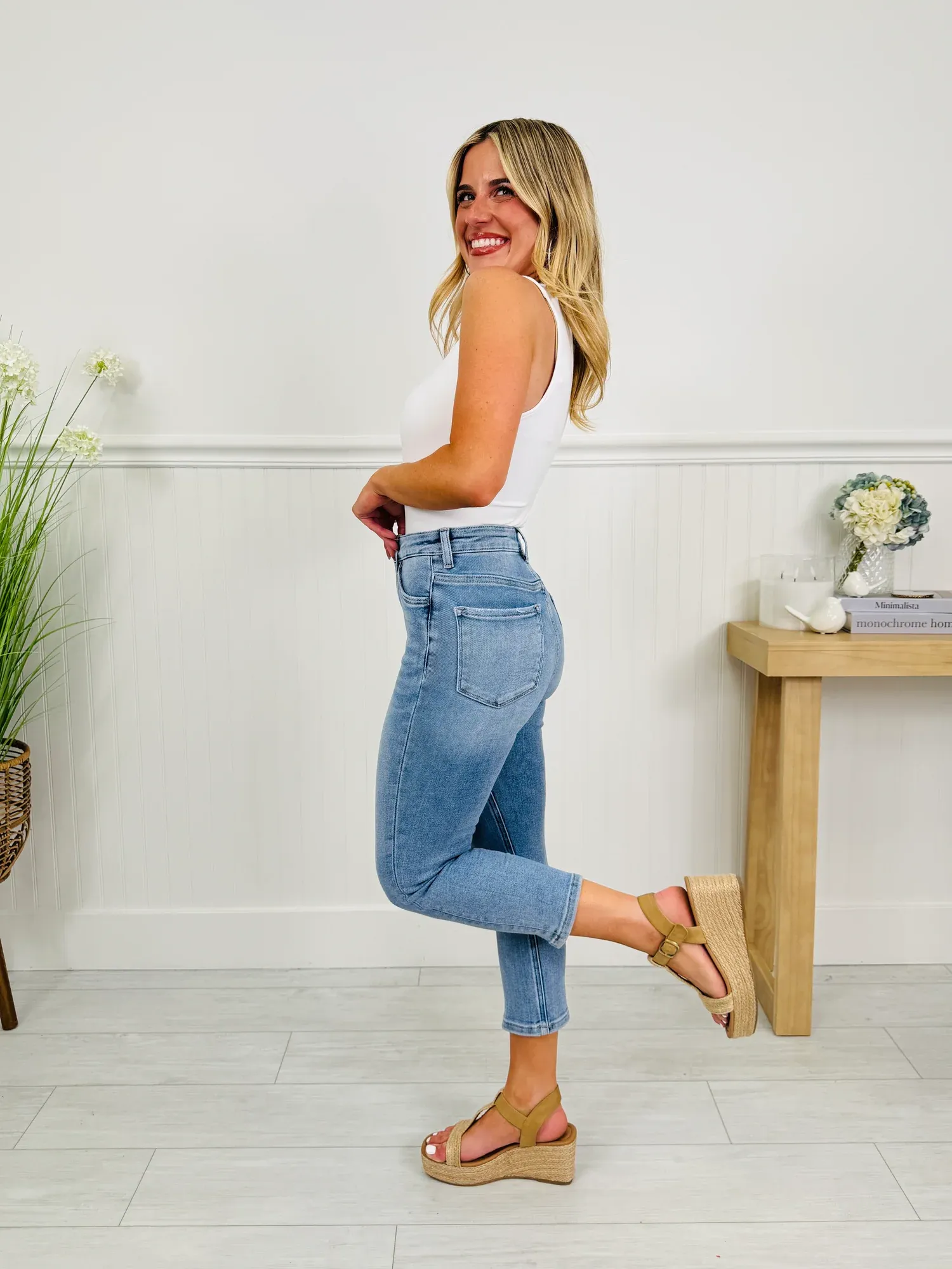 (Pack of 2) Easy Fit Tummy Control Capri Jeans in Three Inseams