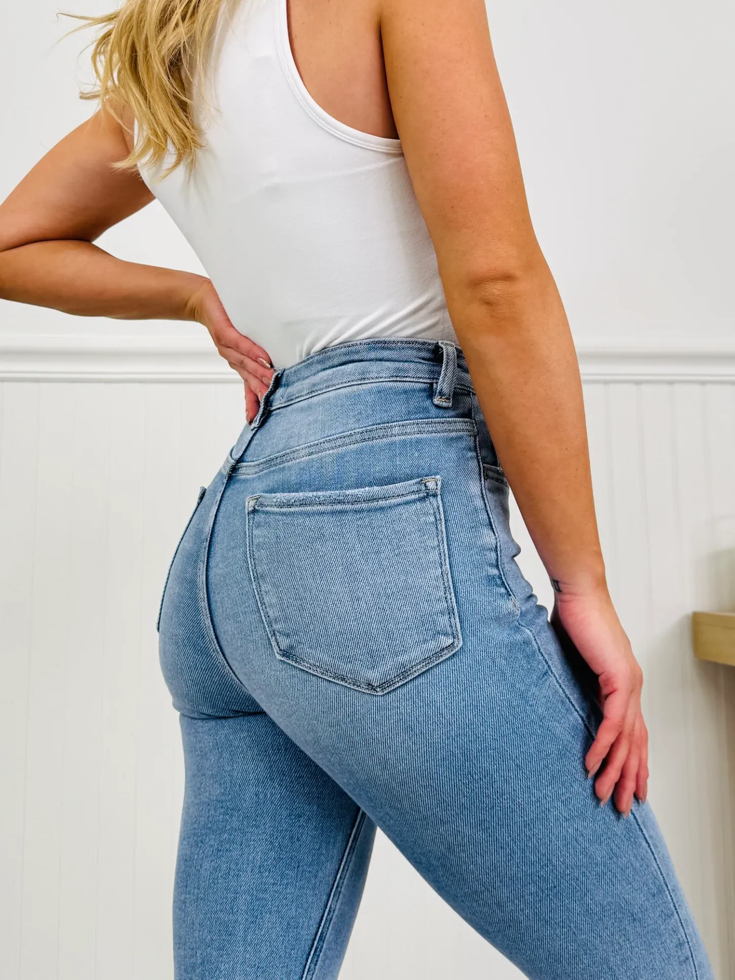 (Pack of 2) Easy Fit Tummy Control Capri Jeans in Three Inseams