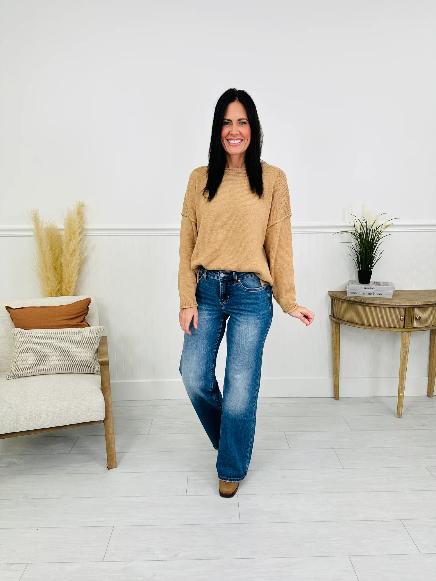 (Pack of 2) Just Four You Tummy Control Wide Leg Jeans in Four Inseams