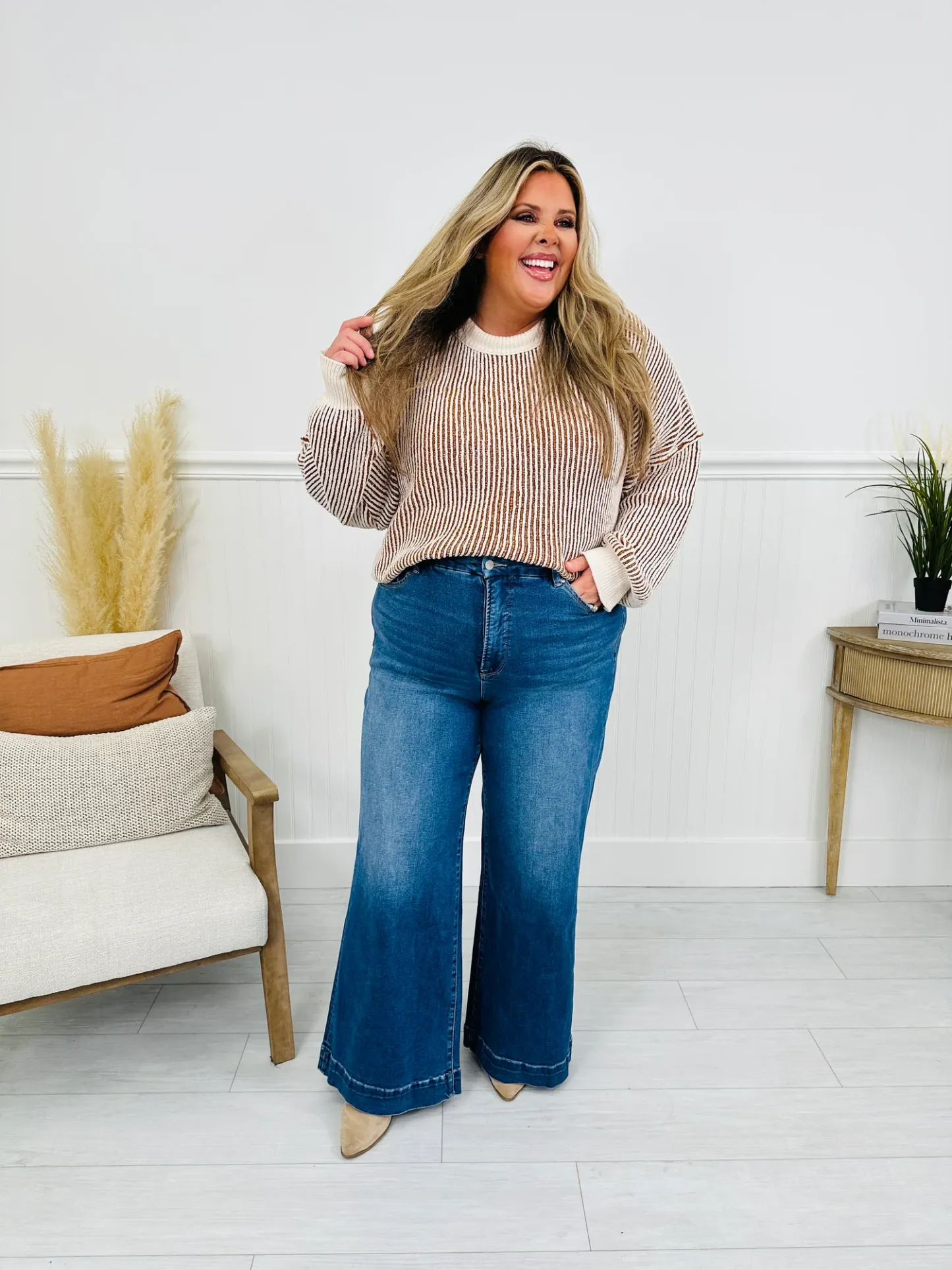 (Pack of 2) Ready to Roll Retro Wide Leg Jeans in Three Inseams