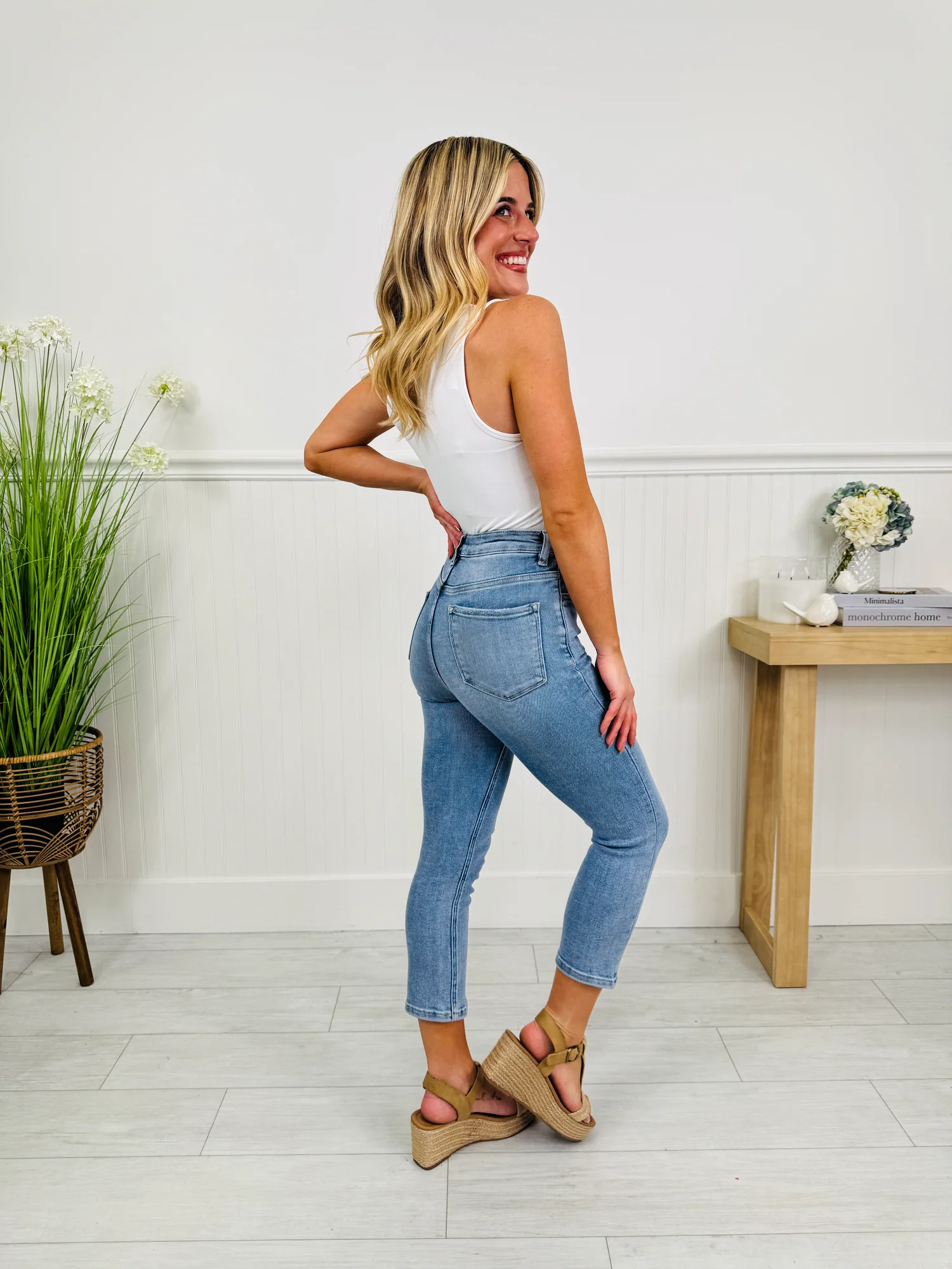 (Pack of 2) Easy Fit Tummy Control Capri Jeans in Three Inseams