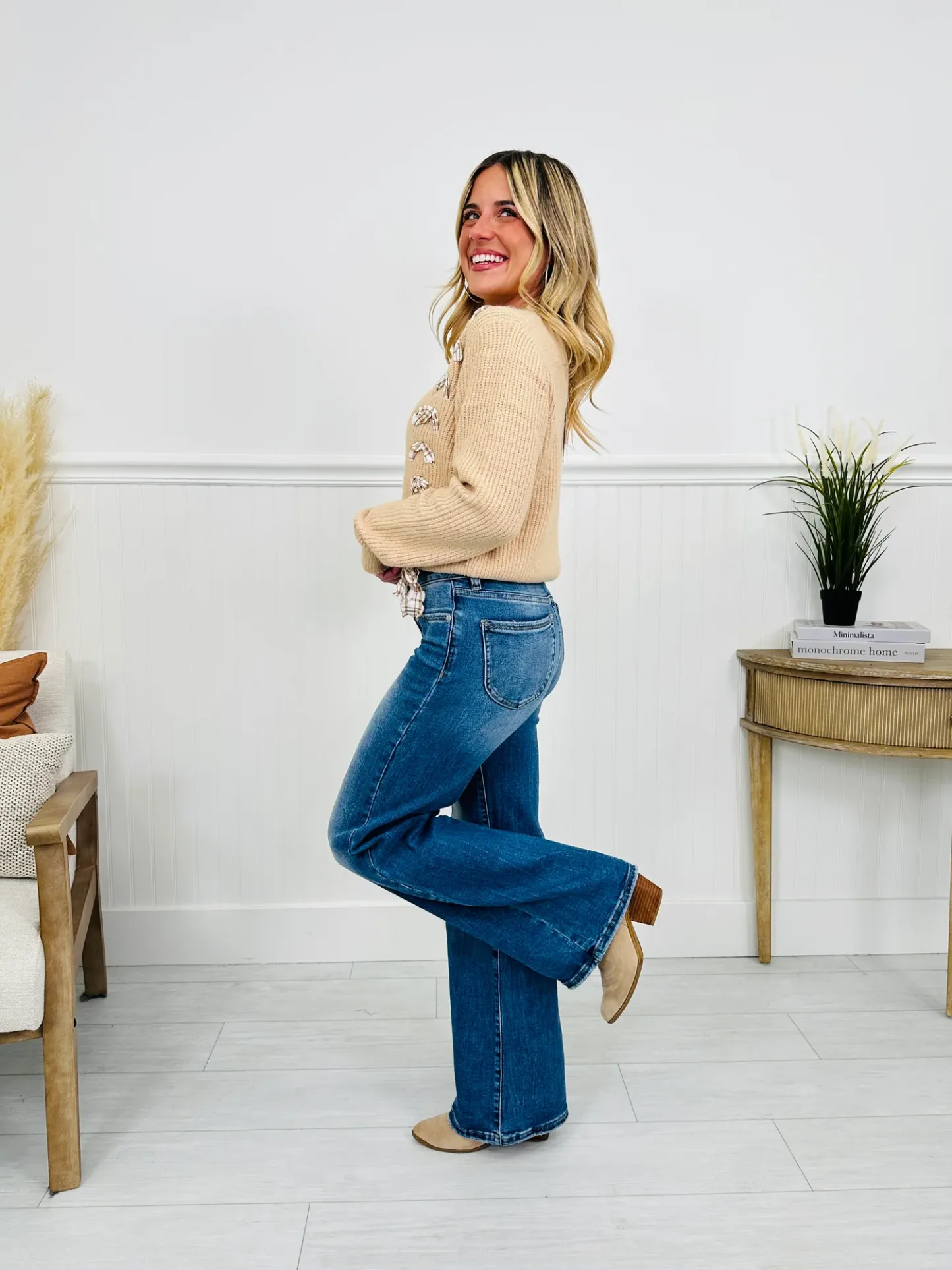 (Pack of 2) Just Four You Tummy Control Wide Leg Jeans in Four Inseams