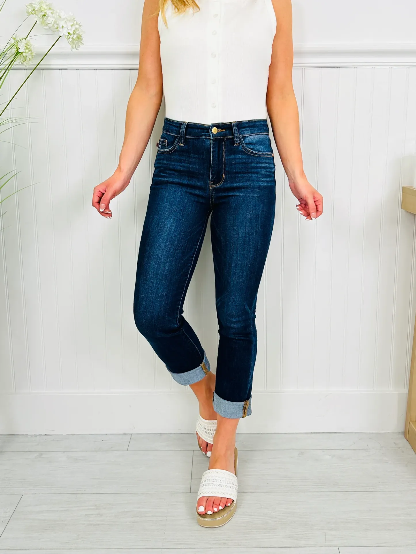 (Pack of 2) Judy Blue Here Comes The Sun Capris