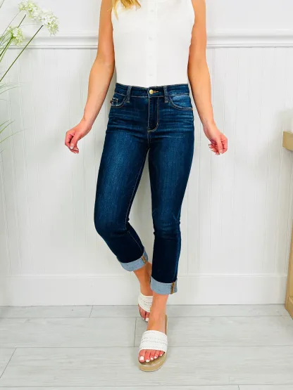 (Pack of 2) Judy Blue Here Comes The Sun Capris