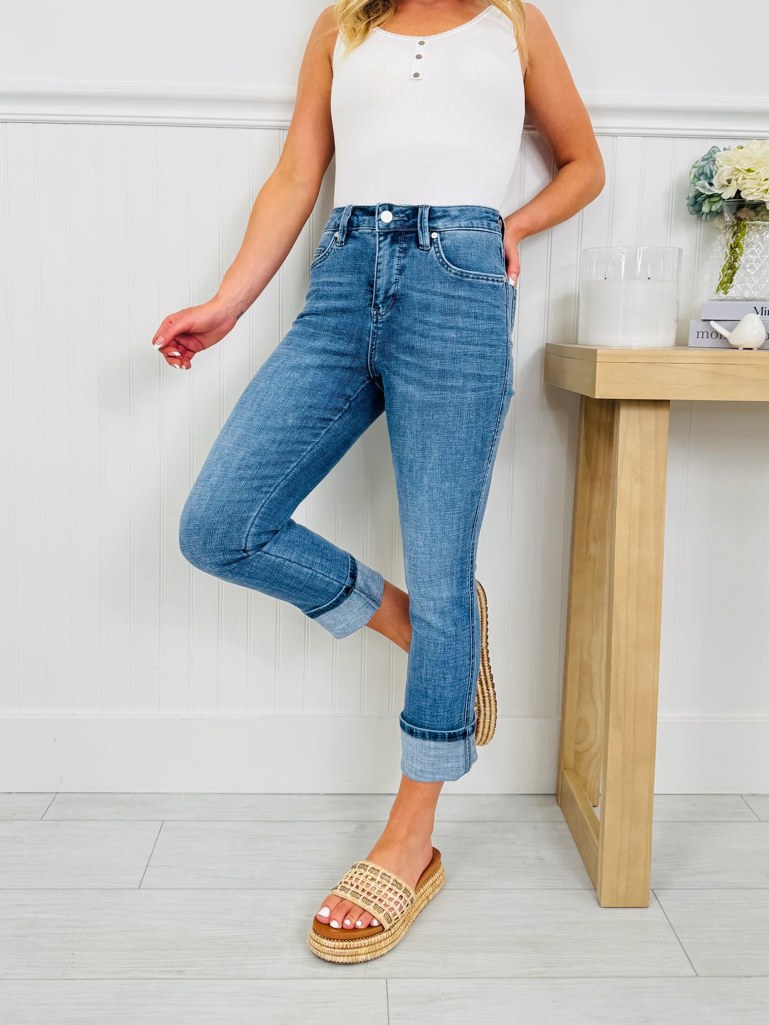 (Pack of 2) Meant For You Tummy Control Capri Jeans in Three Inseams