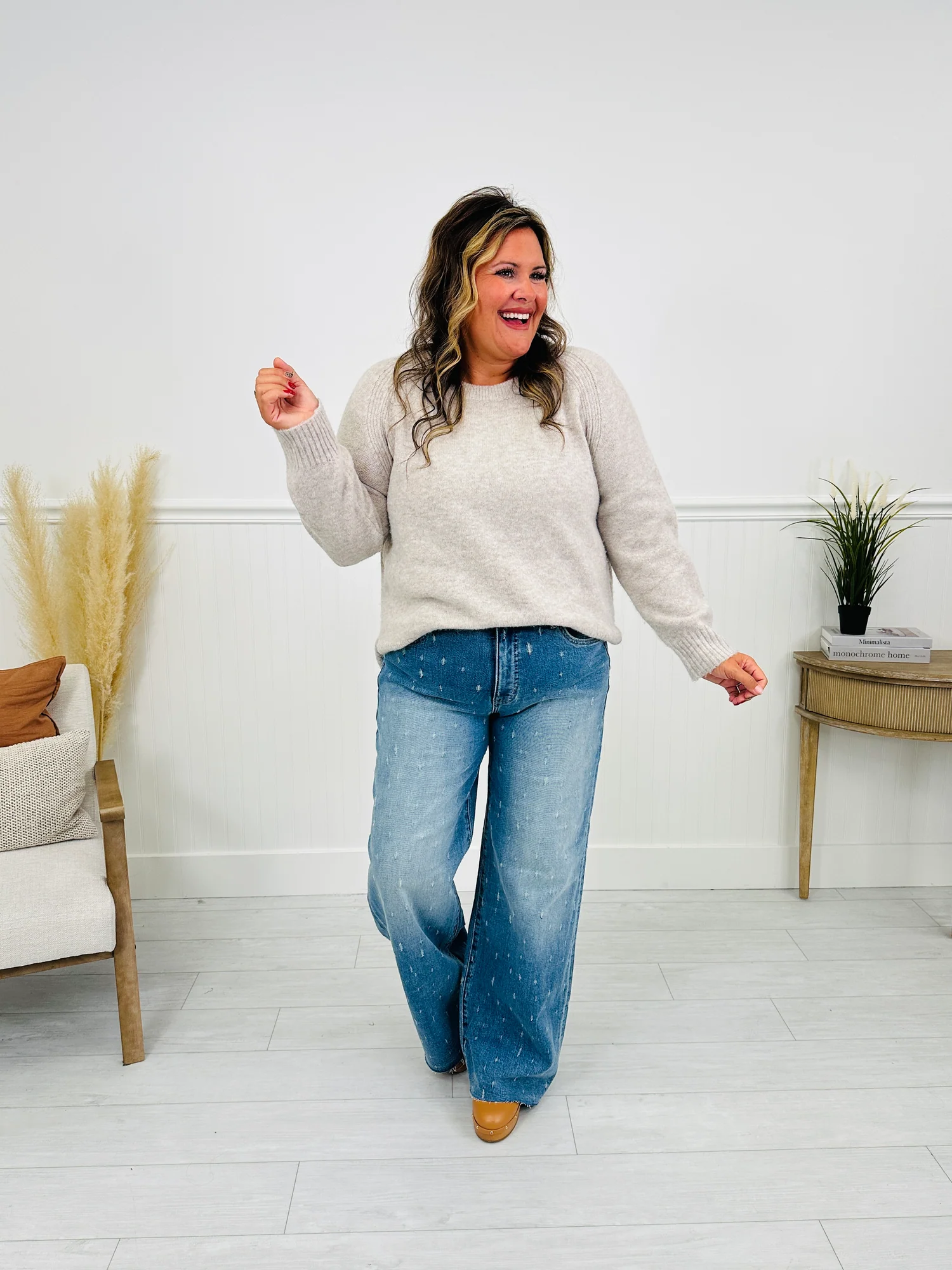 (Pack of 2) Cat Scratch Fever Tummy Control Wide Leg Jeans